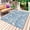 Blue, variant on Outdoor Rug 4' x 6', Navy Blue Coral Coastal Large Carpet Area Rugs for Patio, RV, Deck, Ocean Nautical Seaside Beach Water Absorption Camping Rug, Lightweight Washable Rugs Runner