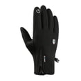 thumbnail image 1 of Guantes de invierno con forro polar para hombre y mujer, deportivos, cálidos, resistentes al frío, con pantalla táctil, antideslizantes, a prueba de viento, impermeables, para ciclismo al aire libre, 1 of 5