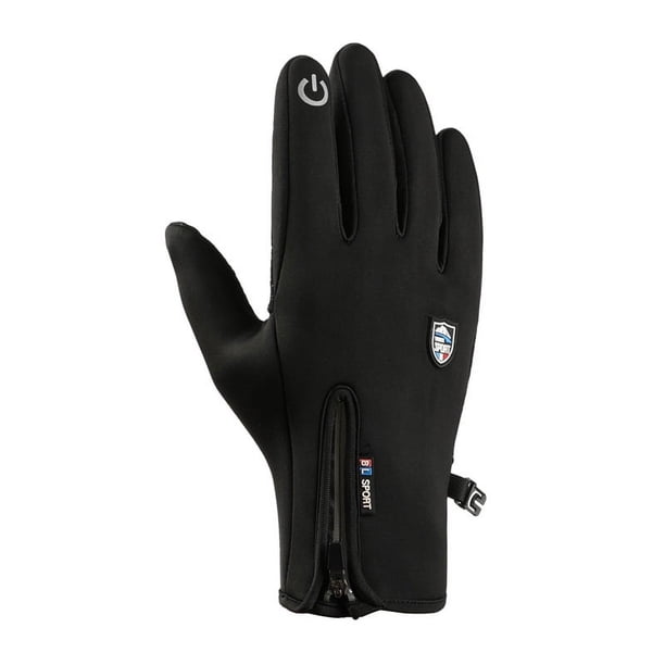 Guantes de invierno con forro polar para hombre y mujer, deportivos, cálidos, resistentes al frío, con pantalla táctil, antideslizantes, a prueba de viento, impermeables, para ciclismo al aire libre