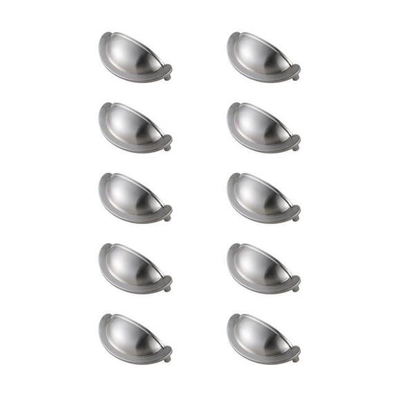 Elegant Decor PL3001-NK-10PK 2.75 in. Claude Multipack Centre à Centre Tasse Barre Pull&44; Nickel Brossé - Pack de 10