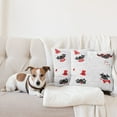 thumbnail image 4 of Ambesonne Pug Throw Pillow Cover 2 Pack, Happy Sad Cool Dogs Pug, 18", Black Red White, 4 of 7