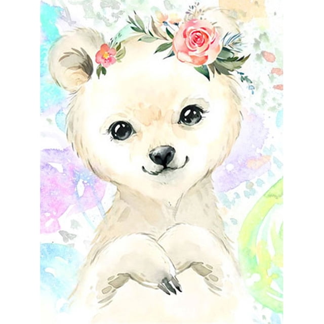 Diamond Painting (DE5859) Animal Square 5D DIY Little Fox Picture (VVV59) 30x40cm Hugtrwg Para estrenar
