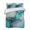 Teal Green, variant on Quilts Twin XL Size, Teal Ombre Soft Comforter Bedding Set for Bed, Modern Marble Ink Painted Abstract Lightweight Quilted Bedspread with Pillow Cover(2 Pieces) for All Season, 68x98 Inch