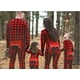 thumbnail image 5 of Conjuntos navideños europeos y americanos 2023 Familia de tres monos a cuadros para padres e hijos Ropa para el hogar Conjuntos para padres e hijos y conjuntos para toda la familia, 5 of 5