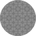 thumbnail image 1 of Ahgly Company Indoor Round Patterned Light Gray Novelty Area Rugs, 7' Round, 1 of 6