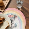 thumbnail image 3 of Round 15 Inch Placemats Set of 8, HeatResistant Non Slip Place Mats for Dining Table, Wipeable Braided Kitchen Table Mats for Housewarming, 3 of 9