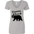 thumbnail image 3 of Inktastic Granny Bear in Black Women's V-Neck T-Shirt, 3 of 5
