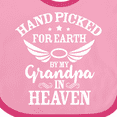 thumbnail image 4 of Inktastic Handpicked for Earth by My Grandpa in Heaven Angel Wings Boys or Girls Baby Bib, 4 of 4