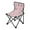 Pink Christmas Pattern, variant on 600D Oxford Camping Chair Portable Foldable Chair Supports 220 lbs for Picnic, Fishing, Backpacking Snowmen and Candy Canes Pattern