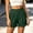 Green, variant on ByworldtasicNo Boundaries Women's Casual Shorts Pleated High Waist Wide Leg Elastic Comfy Trendy Shorts with Pockets