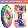 thumbnail image 5 of Dart Board Games for Kids,Ideal Indoor and Party Games 28.3Inches Safe Dart Board with 16 Sticky Balls, Best Sport Toys Gifts for 3 + Years Old Boys and Girls, 5 of 9