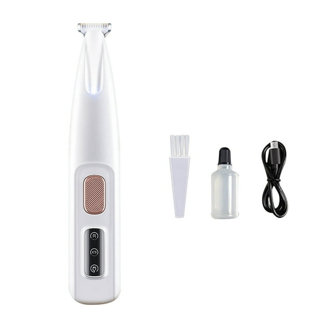 LSLJS Rasoir pour Poils d'Animaux, Tondeuse pour Pieds, Réparation du Rasage, Pousse-Pied pour Chien, Tondeuse Électrique à Pousser avec Lumière, Accessoires pour la Maison