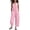 Pink, variant on Cmfcve Wide Leg Jumpsuits for Women Sleeveless Stand Collar Half Button Up Linen Pants Loose Casual Long Overalls with Pockets