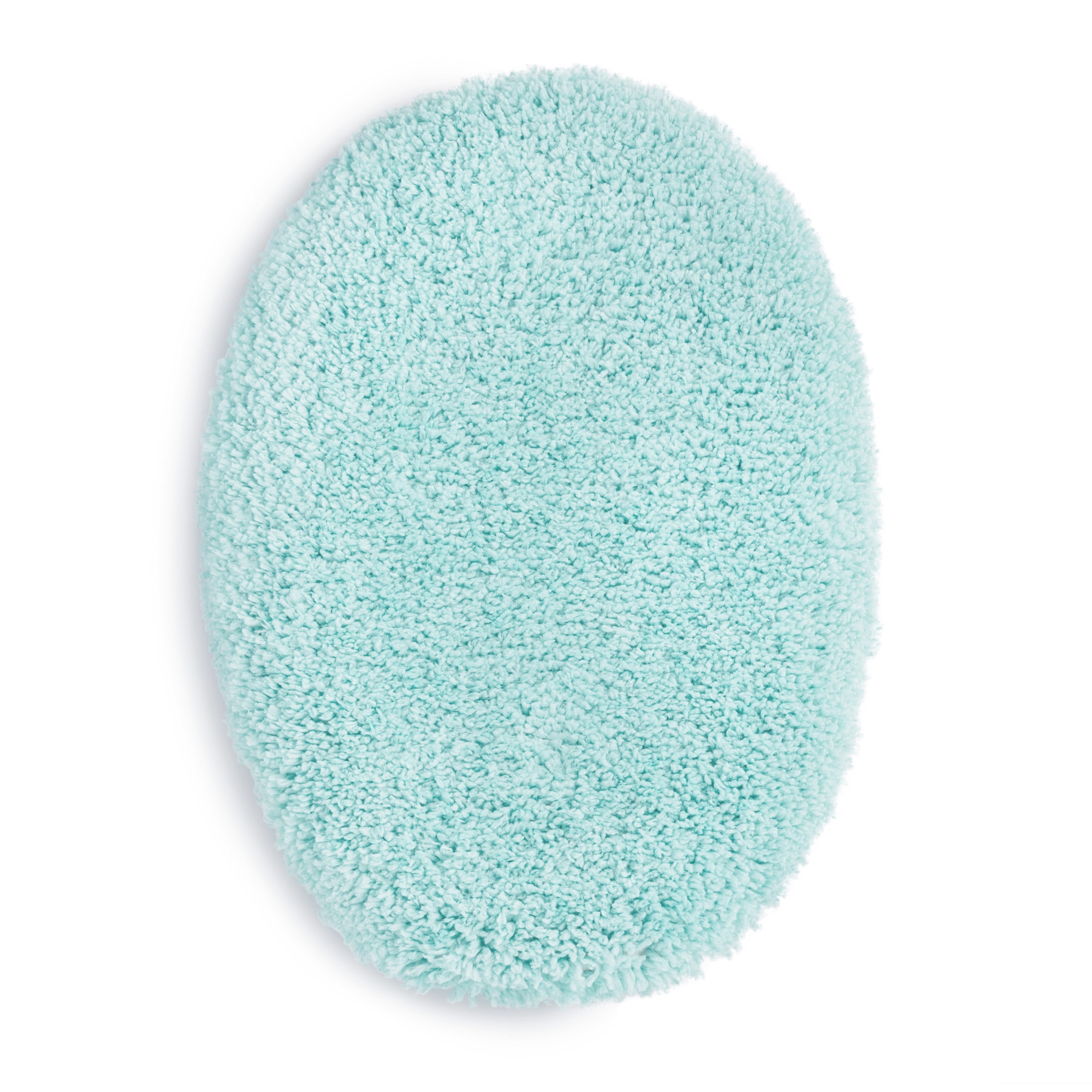 Mainstays Basic 3-Piece Polyester Bath Rug Set, Aqua