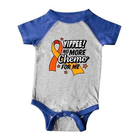 

Inktastic Leukemia Awareness Yippee no More Chemo for Me Gift Baby Boy or Baby Girl Bodysuit