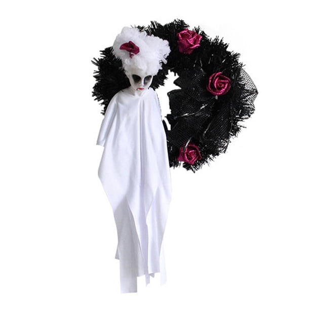 Spooky Halloween Decoraciones Scary Halloween Decor para pared (blanco)