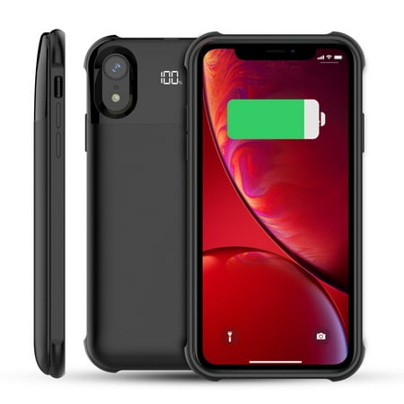 Iphone xs max battery case -For iPhone XS Max Battery Charger Case 5500mAh External Backup Power Bank Phone Protector (Best Battery Phone Case)