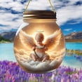 thumbnail image 1 of Fiudx Ofertas de la semana Colgante de disco acrílico con forma de arpa de ángel de Navidad para niño, cadena decorativa para pared del hogar, decoración para porche, 1 of 6