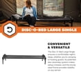 thumbnail image 4 of Disc-O-Bed Single Cot, Portable Sleep Solution for Tents & Cabins, Black, Large, 4 of 12
