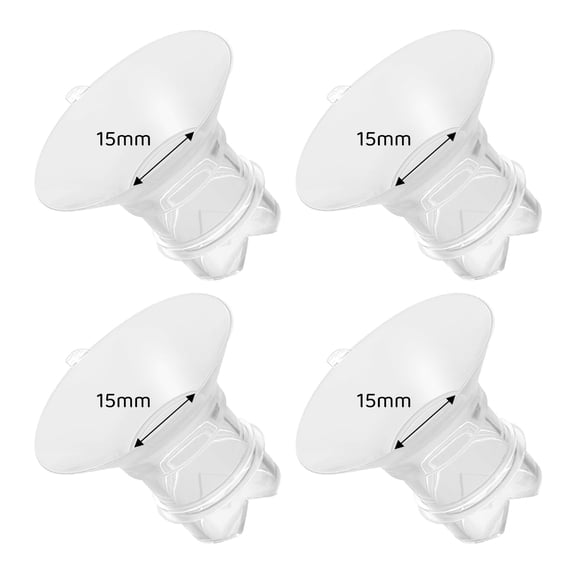 Insertos de brida Suniceme de 15 mm para protectores de extractor de leche de 24 mm