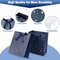 thumbnail image 3 of 4 Pack 13" Large Size Gift Bags Assorted Premium Blue Gift Bags with Tissue Paper Use for Birthdays, Baby Shower,weddings,Party Favor, Holiday Presents-10" X 5" X 13", 3 of 9