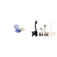 thumbnail image 1 of Bandeja moderna con estatua de gato y jirafa de resina cerámica para mesa, estante, armario, centro de mesa, decoración creativa, joyería, aperitivos,, 1 of 8