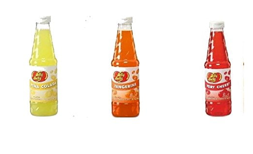 Jelly Belly Flavored Syrup- 3 pk (Tangerine, Pina Colada, Very Cherry) by