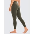 thumbnail image 2 of Leggings Deportivos CRZ YOGA Sensación Desnuda Cepillada 25" - Pantalones de Yoga Mujer de Cintura Alta con Compresión y Control de Abdomen Verde Oliva Talle XS, 2 of 4