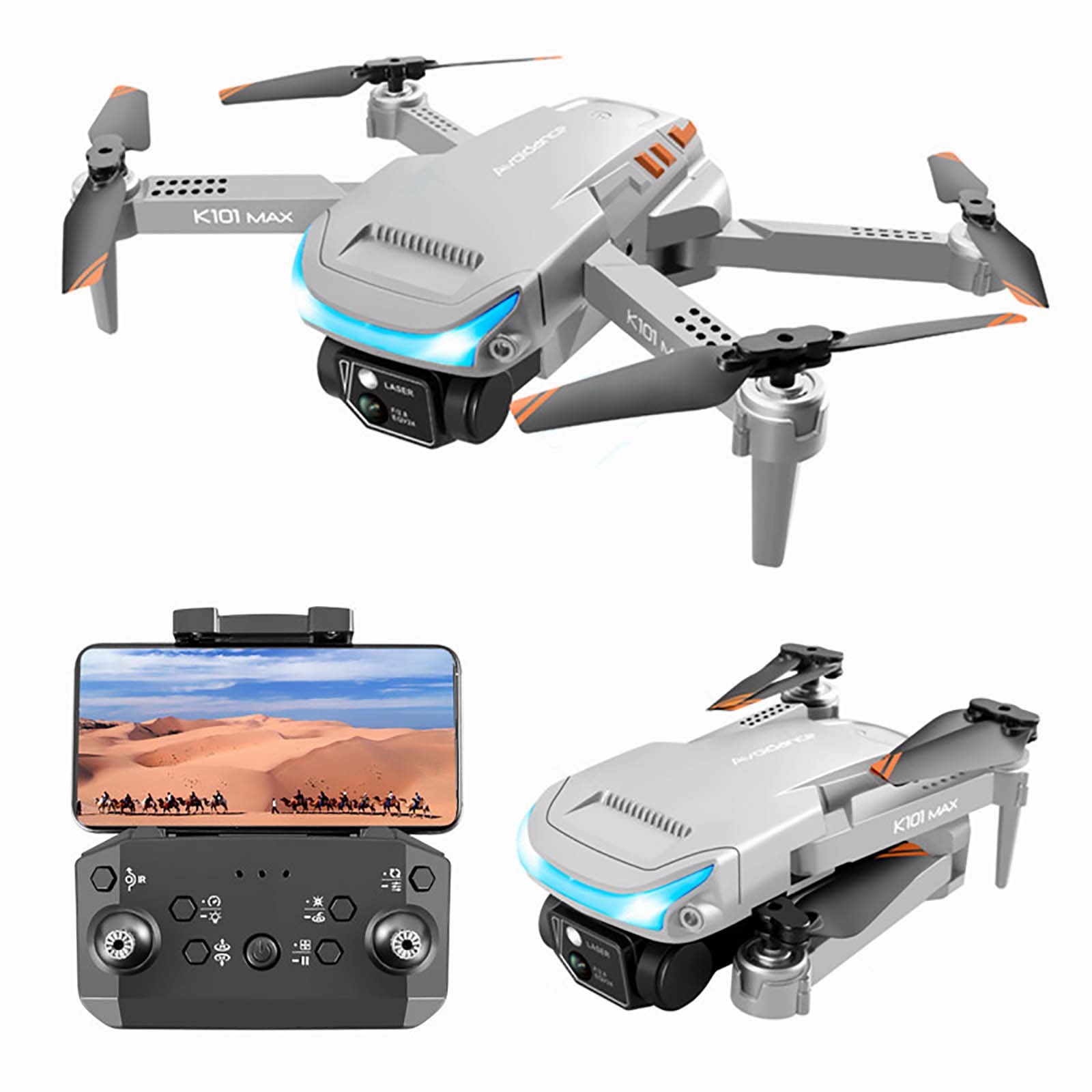 K101 max 4K Drone with obstacle avoidance + extra battery – Hybrid Drones