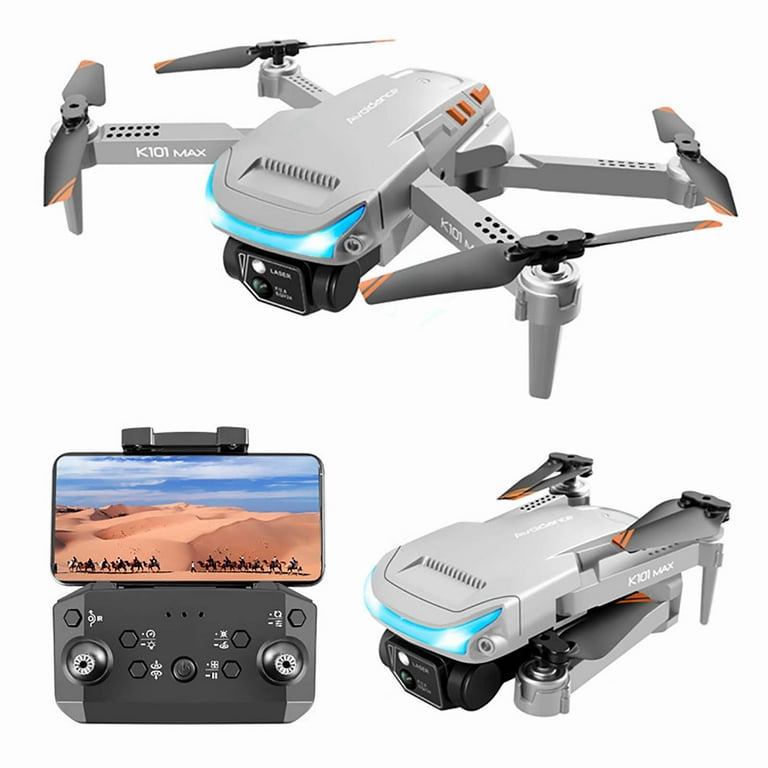 K101 MAX Three-sided Obstacle Avoidance Drone Air Pressure Fixed Height  Remote Control Aircraft Dual Camera Folding Aircraft 
