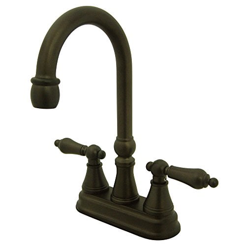 Kingston Brass Governor Two Handle 4" Centerset Bar Faucet without Pop-Up Rod