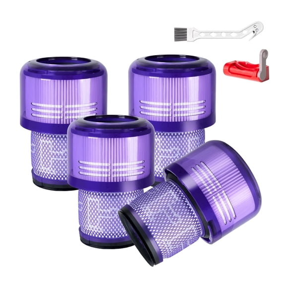 Siryelec Vacuum Filters Replacement for V11,V11 Animal V11 Extra V11 Complete V11 Torque Drive V15 Detect V15s Detect Submarine Vacuum,Replacement Parts 970013-02(4P).