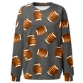thumbnail image 3 of WILLBEST essentials Hoodies Womens Daily Home Outdoor Workout Solid Long Sleeve O Neck T Shirt Top Printed Sweatshirt lit Hoodies, 3 of 4