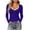 Blue, variant on yillto Womens Tops Fall Fashion Basic Long Sleeve Scoop Neck Going out Stretchy Slim Tees T Shirts