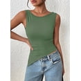 thumbnail image 3 of PRETTYGARDEN Womens Ruched Tank Tops Summer Sleeveless Slim Fit T Shirts Blouses Going Out Y2K Fashion Clothes, 3 of 7