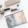 thumbnail image 6 of Hirioo The Cat Looks in the Mirror for Paper Reusable Cosmetic Bag Zipper Encouragement Travel Pouch Toiletry Bag for Women Girls, 6 of 7