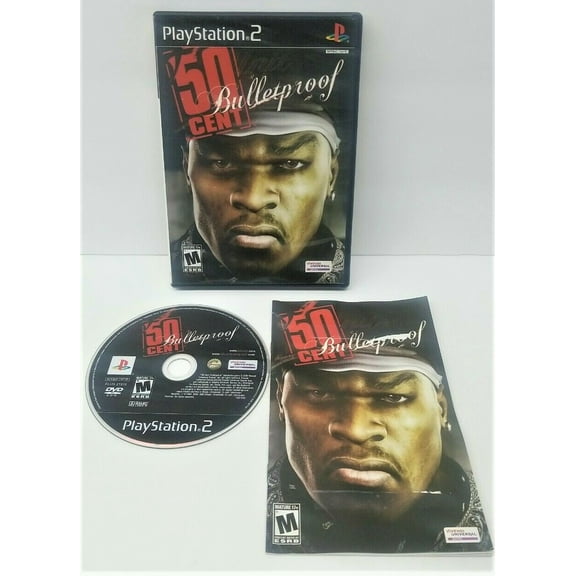 Pre-Owned 50 Cent Bulletproof Black Label Complete in Box - Tested - PS2 Playstation 2