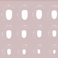thumbnail image 3 of 24Pcs Press on Nail Almond Glues on Nail French Fake Nail Designs False Nail Artificial Nail Gifts for Women Girls, 3 of 4