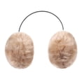 thumbnail image 4 of Winter Female Cold Proof Ear Protection Plush Earmuffs Faux Rabbit Fur Warm Earmuffs Ear Bag WHITE, 4 of 8