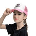 thumbnail image 5 of PAYOHTO Kids Cool Tiger Graffiti Baseball Hat Back Adjustable Mesh Breathable Hats Pink Trucker Cap Outdoor Fishing Sun Caps for Boys or Girls ages 4-10, 5 of 9
