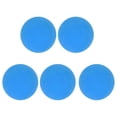 thumbnail image 1 of Lot de 5 balles rebondissantes de 6 cm, en caoutchouc, écologiques et portables, pour exercices à la main, pour enfants, pour piscines et plages, bleu, 1 of 4
