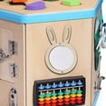 thumbnail image 3 of Kids Busy Board DIY Material Activity Sensory Learning Busy Board Board Parts for Toddler Gifts Rabbit Mirror, 3 of 8