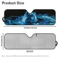 thumbnail image 7 of Uorisanigo Windshield Sun Shade for Jeep Wrangler, Blue Wolf Print Sun Visor Windshield Shade Blocks UV Rays, Sunshade Heat Shield Compatible with 1997-2017 Jeep Wrangler TJ JK JKU 2/4 Doors, 7 of 7