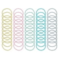 thumbnail image 1 of 50 Piezas de Cuerdas para el Cabello con Patrón Espiral para Mujeres y Niñas en Verde, Amarillo, Azul y Púrpura, 1 of 3