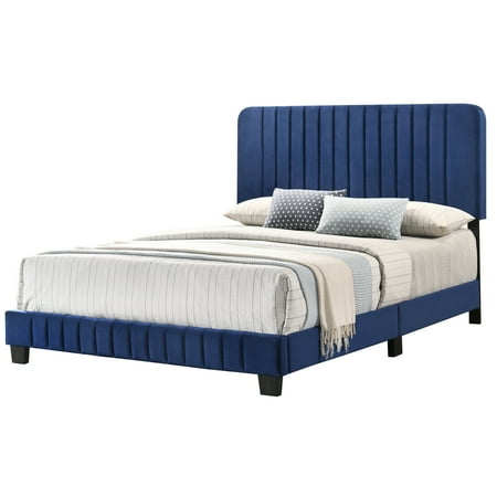 UPC: 0703355974629 | LYKE Home QUEEN BED   Navy Blue