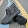 thumbnail image 5 of Ulsto Men's waterproof and warm faux fur-lined ankle boots, anti-slip winter hiking boots, 5 of 11