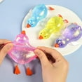 thumbnail image 3 of Tao Tao Squishy Glitter Ducks (1 Stretchy Duck Toy) Kids Squishy Fidget Toys. Animal Stress Balls. Stress Relief Sensory Toys. Bulk Party Favors Easter Basket Stuffers（Color Random）, 3 of 7
