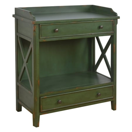 X Side Panel Green Accent Chest