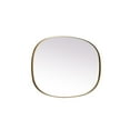 thumbnail image 5 of Elegant Decor Metal Frame Oval Mirror 27x40 Inch in Brass, 5 of 12