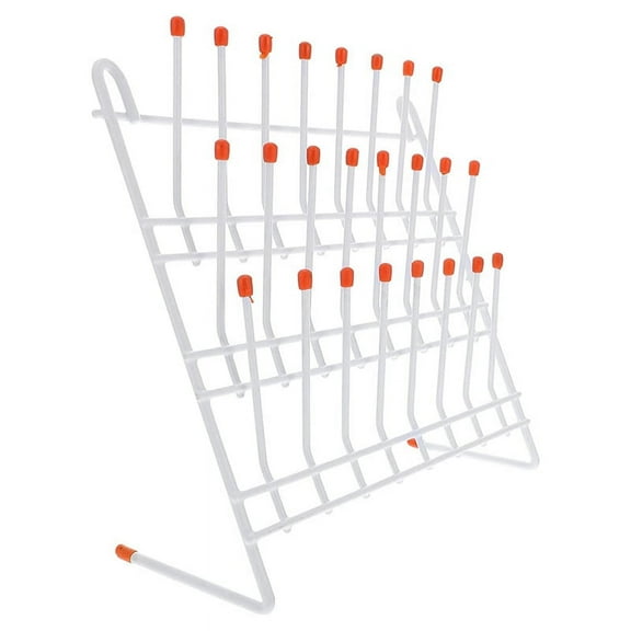 Lab Drying Rack 24 Pegs Lab Glassware Rack Wire Glassware Drying Rack Wall Mount/ Lab Glass Drying Rack